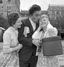 Federico Fellini - V. Cortese G. Masina 1955 / Cameraphoto Epoche © Vittorio Pavan